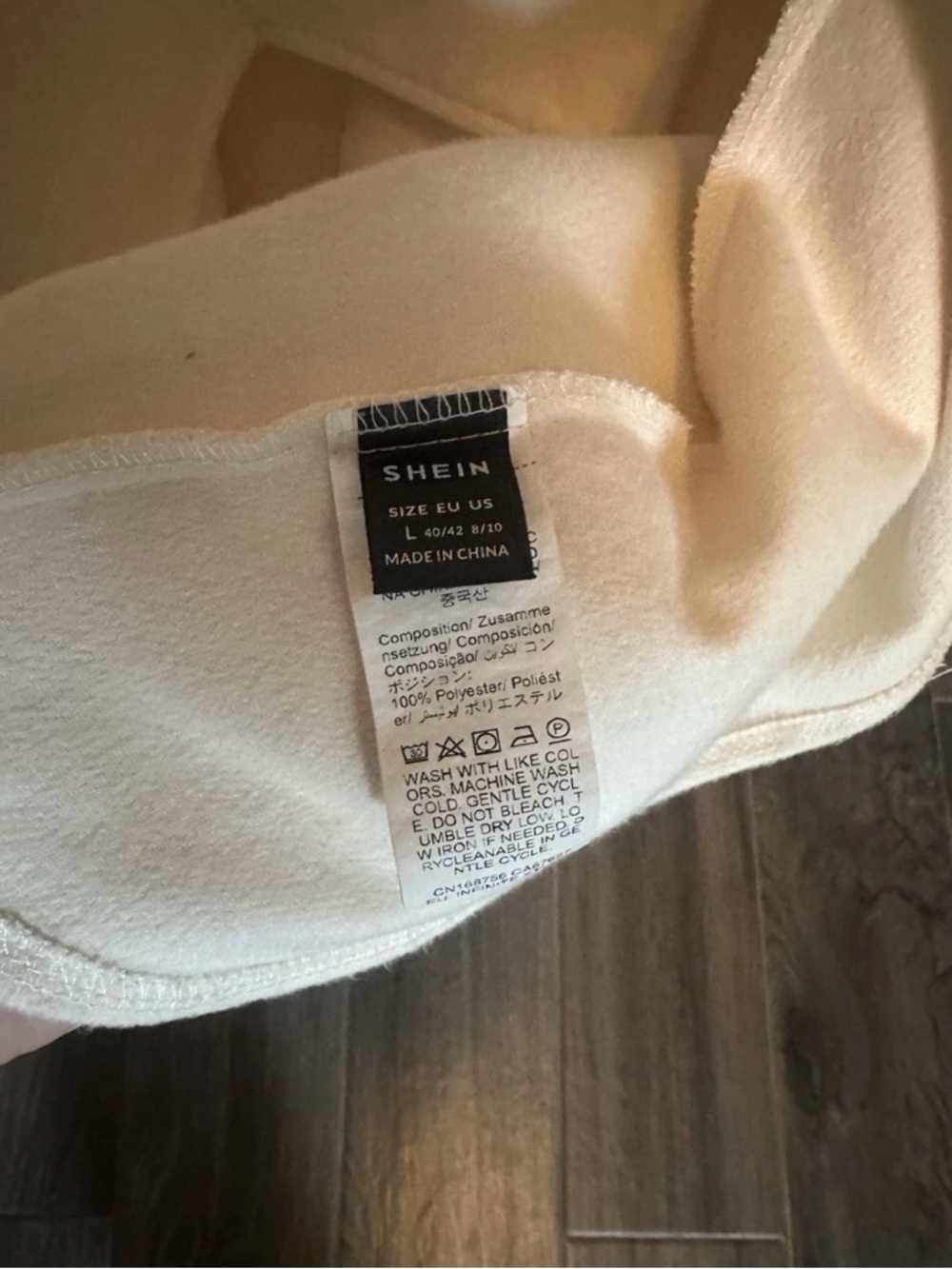 SHEIN Cream Soft-Fleece Pullover - Picture 9 of 9